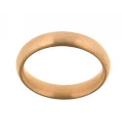 Ring 4,0 mm Rosegold plattiert Gr. 51 Edelstahl