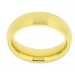 Ring 6,0 mm Gelbgold plattiert Edelstahl