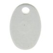Platine oval 8 x 5 mm Silber