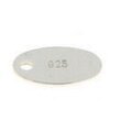Platine oval 6,5 x 4,5 mm gestempelt 925