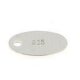 Platine oval 6,5 x 4,5 mm gestempelt 925