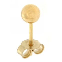 Ohrstecker mit Kugel Ø 6,0 mm 585/- gelb