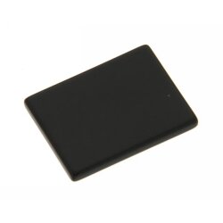 Ringstein rechteck flach 10 x 3,5 x 1,3 mm Onyx