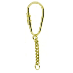 4 cm Neu Edelstahl Schlüsselring Ø 25 mm mit Kette