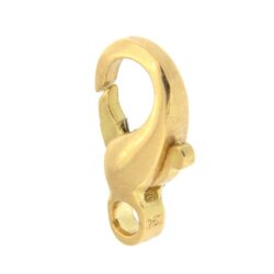 Karabiner Guss gewölbt Achse vernietet 11 mm 333/- gelb