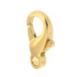 Karabiner Guss gewölbt Achse vernietet 11 mm 333/- gelb