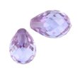 Zirkonia violett pampel angebohrt 12 x 8 mm