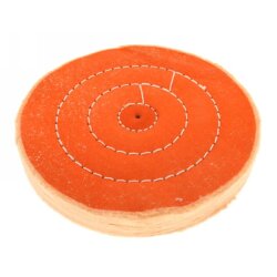 Schwabbelscheibe abgest. Ø 100 x 15 mm orange - mittel