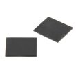 Ringstein carre flach 9 x 9 x 1,5 mm Onyx