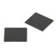 Ringstein carre flach 9 x 9 x 1,5 mm Onyx