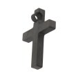 Anhänger Kreuz 30 x 21 mm Kohlefaser