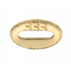Stempelöse oval 333/- gelb