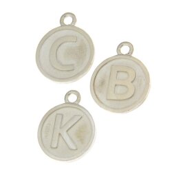 Buchstaben Plättchen "A" Silber