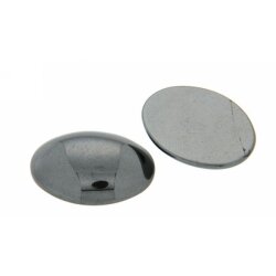 Hämatin oval cabochon 14 x 10 mm
