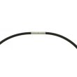Silikon Collier schoko Ø 2,0 mm 45 cm Edelstahl