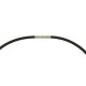 Silikon Collier schoko Ø 3,0 mm 50 cm Edelstahl