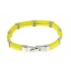 Armband Kautschuk/Stahl gelb 19 cm