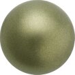 Muschelperle rund agb. Ø 5,0 mm moosgrün