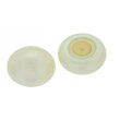 Muschelperle button agb. Ø 8,0 weiß