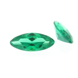Zirkonia teal navette 10 x 4 mm