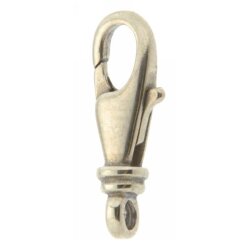 Karabiner Uhrenkettenform 16 mm Silber
