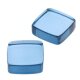 Synth. Aquamarin carre Platte 9 x 9 mm