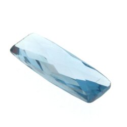 Synth. Aqua bag. zweis. Rautenschliff 12 x 4 mm