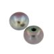 SW Zuchtperle schwarz button agb. Ø 7,5 - 8,0 mm
