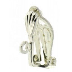Ohrclip gerieft Silber