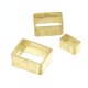 Zargenfassung rechteck 6 x 3 mm 585/- gelb