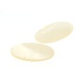 Perlmutt weiß oval 15,5 x 9,7 mm