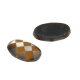 Perlmutt mit Inlay oval cabochon 10,7 x 7 mm