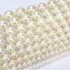 Muschelperlstrang rund Ø 8,0 mm weiß