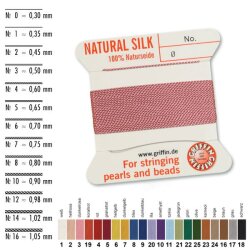 Naturseide 1N 2 m dunkelrosa - 4