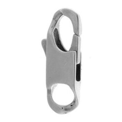 Karabiner Panzerkettenform 4,5 mm Silber