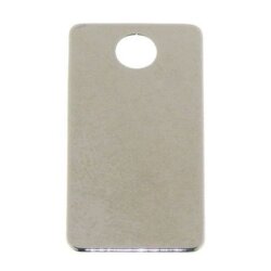Gravurplatte 30 x 10 mm Silber
