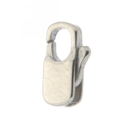 Karabiner Guss flach Öse quer 9 mm Silber