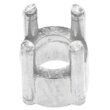 Chaton gerade 4 Krappen Ø 1,8  mm Silber