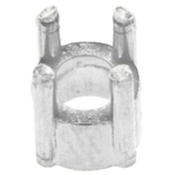 Chaton gerade 4 Krappen Ø 2,0 mm Silber
