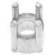 Chaton gerade 4 Krappen Ø 2,0 mm Silber