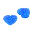 Imit. Opal blau herzform 13,9 x 11 mm