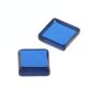Synth. Blau Spinell carre Platte 6 x 6 mm