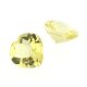 Lemonquarz herz checkerboard cut 12 x 12 mm