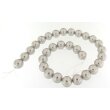 Muschelperlstrang rund Ø 6,0 mm hellgrau