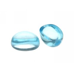 Aquamarin oval cabochon 6 x 4 mm