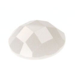 Zirkonia white milky cabochon fac. Ø 12,0 mm