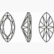 Zirkonia weiß navette 6 x 3 mm