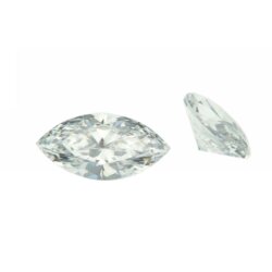 Zirkonia weiß navette 8 x 3 mm