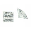 Zirkonia weiß carre princess cut 4 x 4 mm