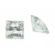 Zirkonia weiß carre princess cut 4 x 4 mm